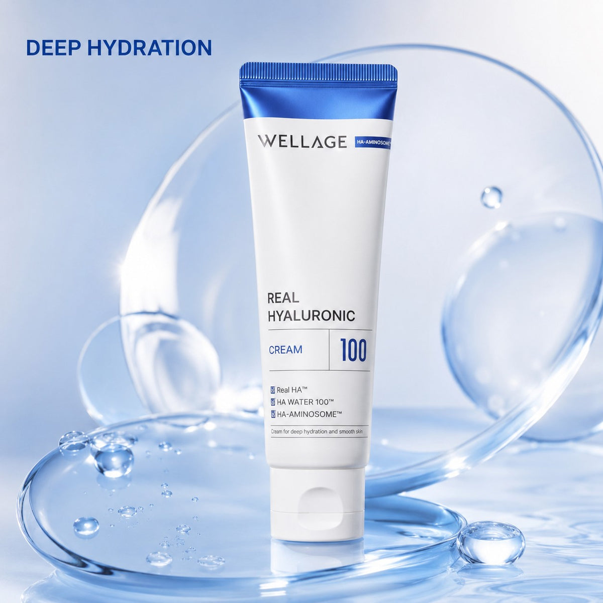 WELLAGE Real Hyaluronic 100 Cream 80ml