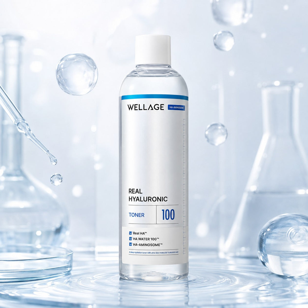 WELLAGE Real Hyaluronic 100 Toner 500ml