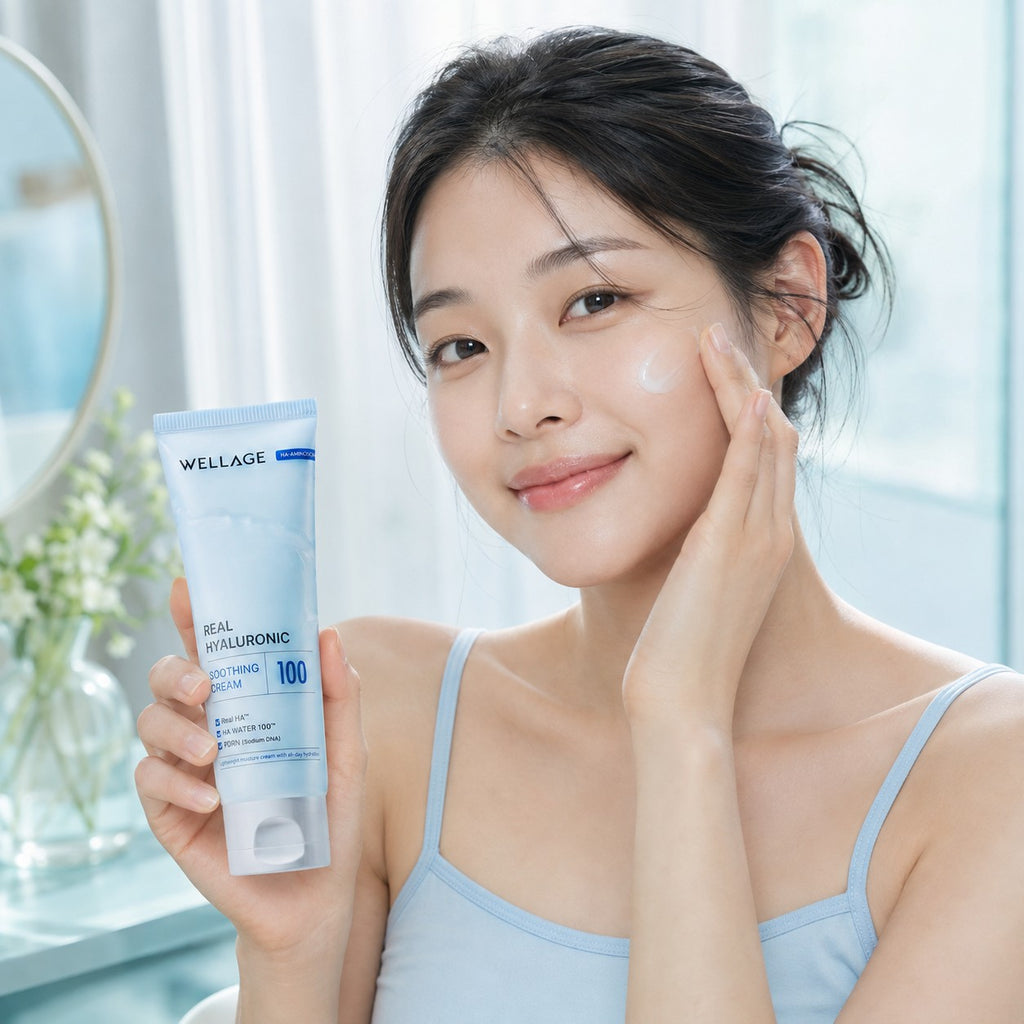 WELLAGE Real Hyaluronic Soothing 100 Cream 80ml